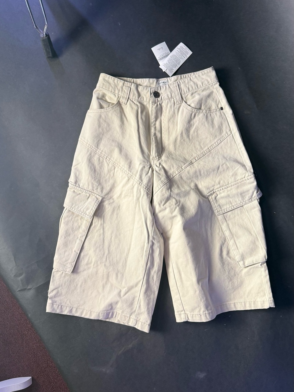 Cotton On Women's Tan Cargo Shorts with Utility Pockets